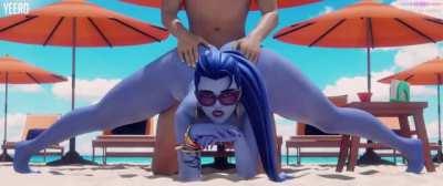 Widowmaker pounded at the beach (Yeero, Volkor) [Overwatch]