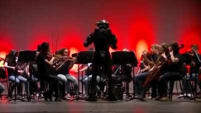 Master Chief Conducts The Halo Theme