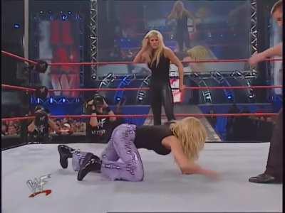 Torrie vs Trish in a Spanking Match