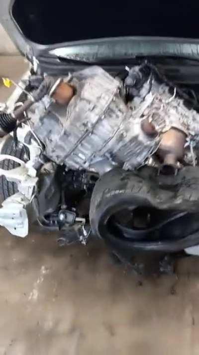 Just completed my first engine swap how'd I do