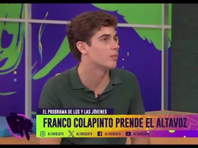  Colapinto reveló que no sabe estacionar: “Yo sólo sé ir para adelante, no para atrás”.