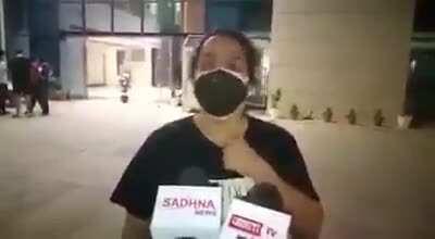 Brave woman from Lucknow challenges Yogi ji about Oxygen availability