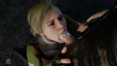 Cassie Cage Blowjob, (Pewposterous) [Mortal Kombat]