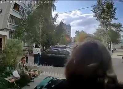 A Russian soldier back from Ukraine decides that throwing a hand grenade on a Kazan city street would be entertaining for the kids