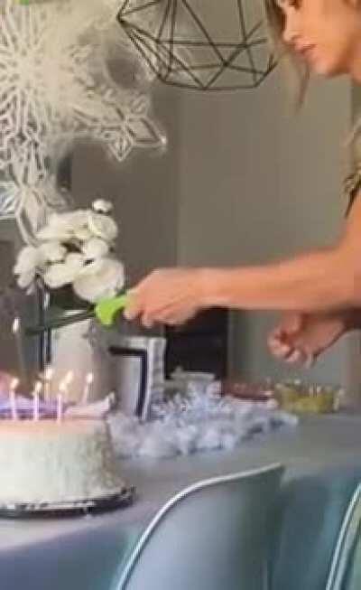 WCGW when lighting sparklers near the tablecloth