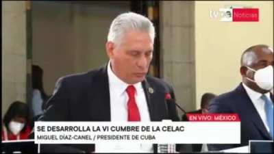 Y este tipo es presidente (elegido por el PCC) Que ignorancia este mequetrefe bruto! Mediocre engendro de una ideología caduca y estúpida!