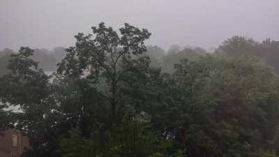 Summer thunderstorm in Washington D.C.