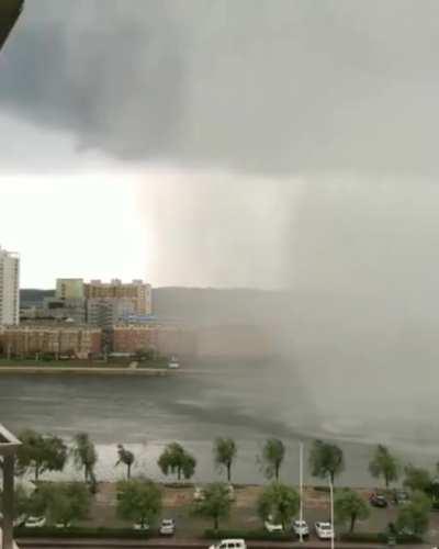 The edge of a rainstorm