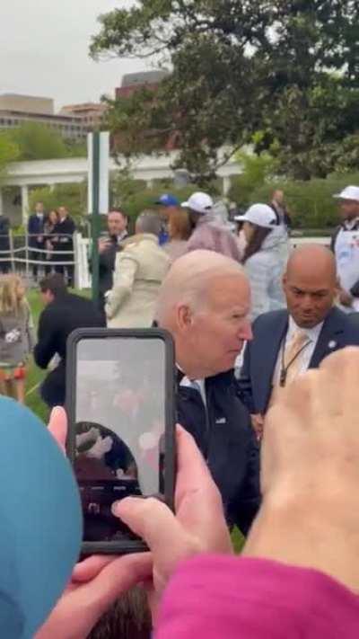 Biden whisked away by Easter Bunny as he begins talking about Taliban-Pakistan tensions