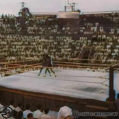 Thai Kickboxing from a 1950 Newsreel - Colourised &amp;amp; Remastered