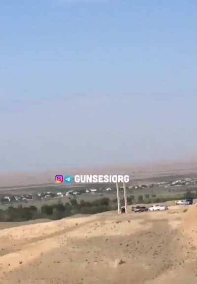 Azerbaijan-Armenia fighting view from Iran's side of the border