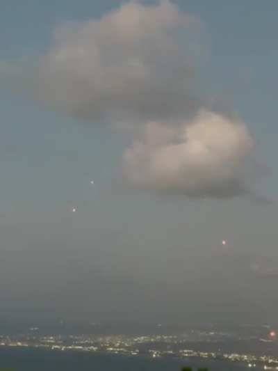 Hezbollah missles intercepted over Haifa area, Israel