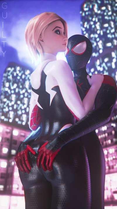 ðŸ”¥ Gwen Stacy Ass Grab (Guilty3D) [Spider-Man: Into the Sp...