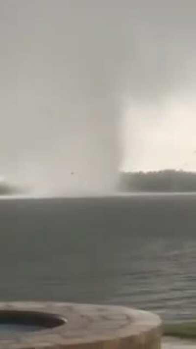 Tornado in Belle Isle on Lake Conway. Orlando, Florida.