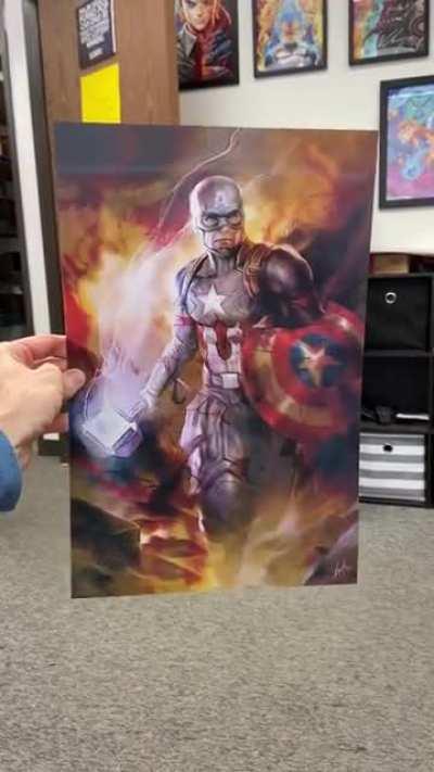 My Avengers Big Three 3D Lenticular Fan Artwork