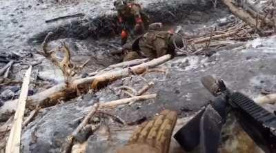 Ukrainians POWs captured near Novomikhailovka by the 33rd regiment of the 20th division