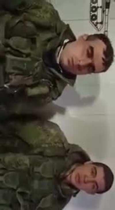 Video from Ukrainian MOD of two Russian soldiers from the 11th Guards Air Assault Brigade captured at Antonov airport