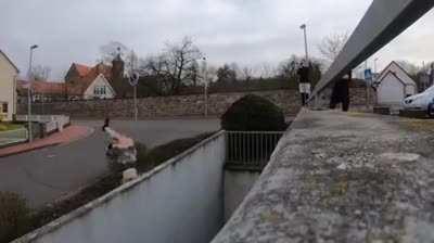 WCGW Doing A Parkour Stunt