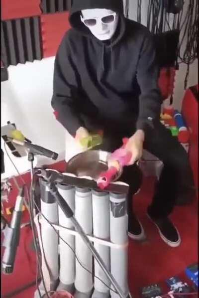 This is some impressive drumming