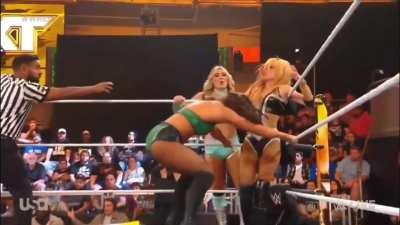 On WWE NXT: Tiffany Stratton & Kiana James vs Becky Lynch & Lyra Valkyria