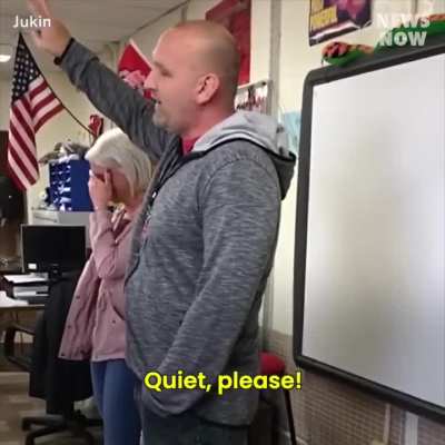 This teacher's emotional confession surprised everyone in his classroom