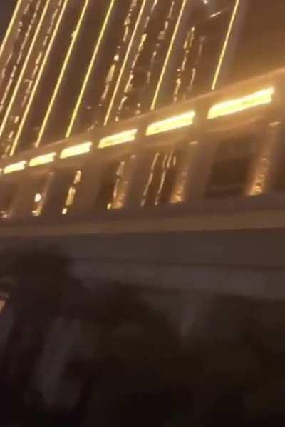 Bystander Records Paddock’s First Volley, Mandalay Bay, Never Seen This One.