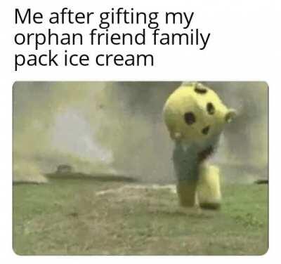 A family pack ice cream, how lucky