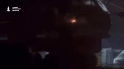 HUR released footage of the burning of the russian Ka-32 helicopter in Moscow at the airfield