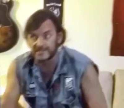 Lemmy Kilmister answering to a black kid who likes metal but is being told it's not right.