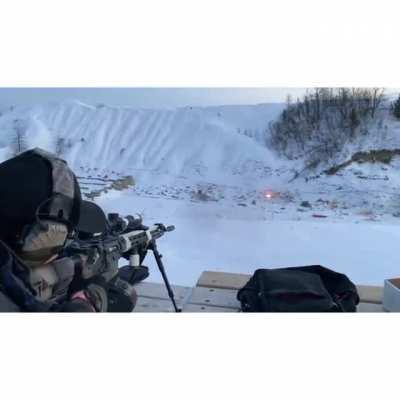 Firing super sonic .22 LR tracer rounds on a snowy range (Not OC)