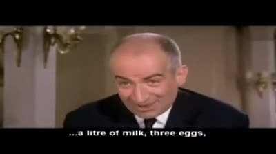 Louis de Funes - Le Grand restaurants. A classic