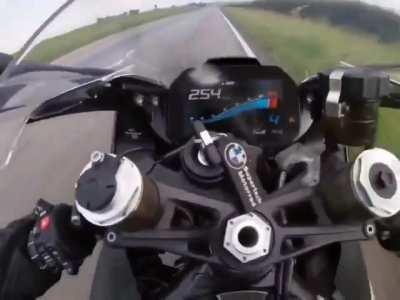 Testing your superbike's top speed...