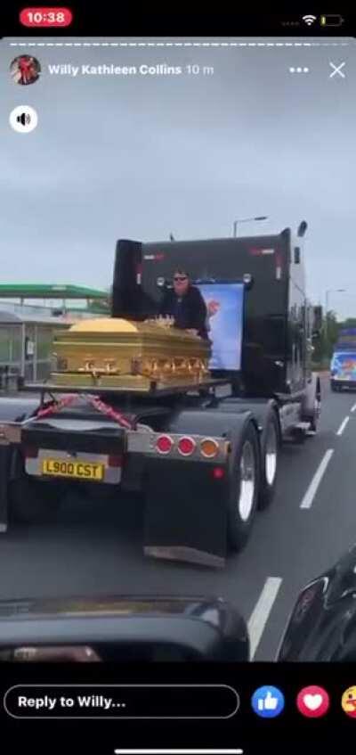 Just a funeral procession