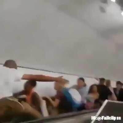 WCGW sliding down an escalator