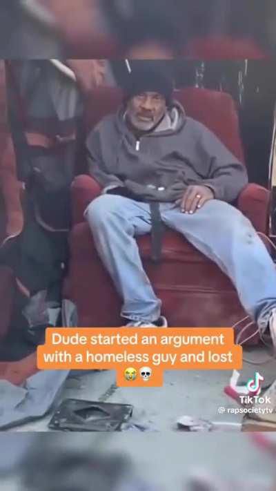 Talking to a homeless guy