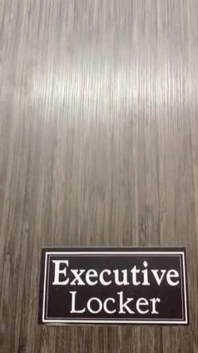 Was wondering why this was an “Executive Locker” until I looked up.