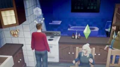 My Sims re-enacting my favorite 90 day Thanksgiving scene.