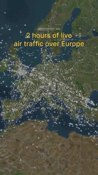 Air Traffic over Europe 