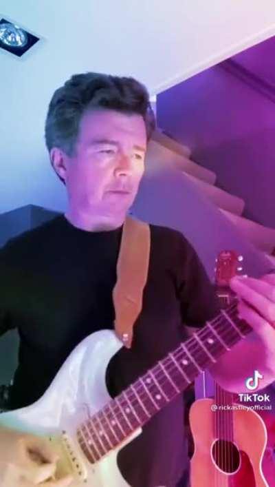 Rick Astley posted this on tiktok today