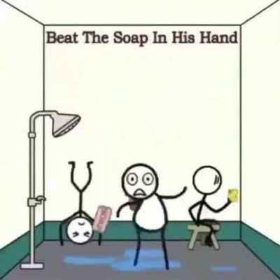 OMG GUYS HE DROPPED THE SOAP 😱😱😳😳😨