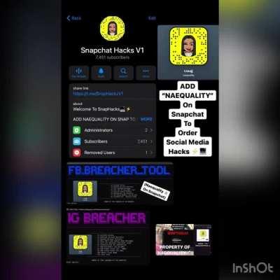 Anyone need a REAL hacker? With Proof &amp;amp; 12K members strong, hit @naequality on Snapchat. Telegram Proof In Comments