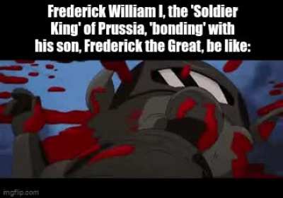 Poor Fritz had a tough childhood