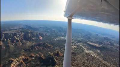 The view from my last solo flight as a student pilot