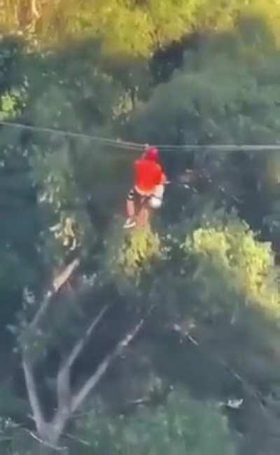 Kid falls from zip line in Mexico and survives