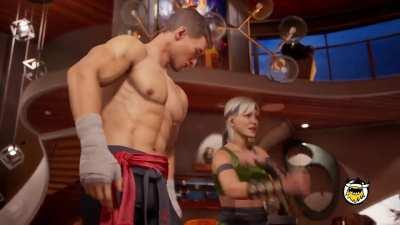 First footage of Jean-Claude Van Damme skin for Johnny Cage in Mortal Kombat 1 shown on Hot Ones