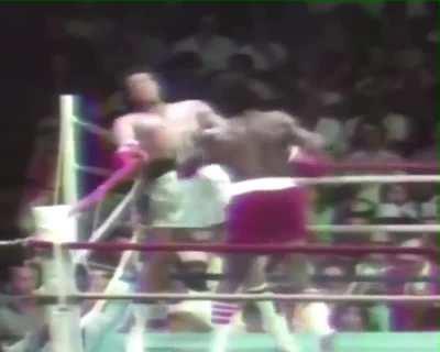 Muhammad Ali dodges 21 punches in 10 seconds from Michael Dokes. 1977