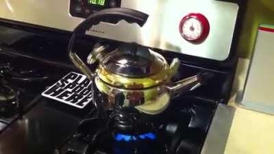 The rockets on this kettle spin when the water starts to boil