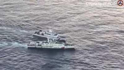 Philippine Coast Guard (PCG) collision with a China Coast Guard