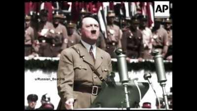 Adolf Hitler's Speech , Germany (1935) . Video Colorized by me .