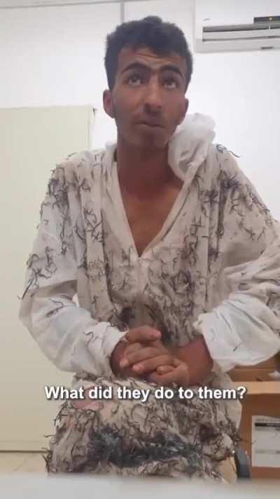 In interrogation footage, captured Hamas fighter admits that terrorists from Gaza raped, tortured, and decapitated Israeli civilians, including children.